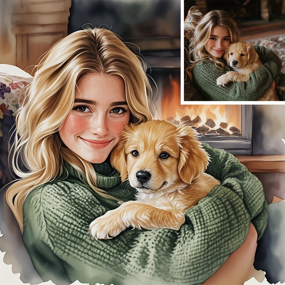 맞춤형 사진 캔버스 프린트 - 손으로 그린 듯한 효과를 - Pet Portrait Custom 리뷰 및 가격